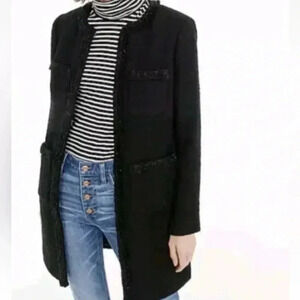 J.crew tweed wool‎ blend lady coat 14